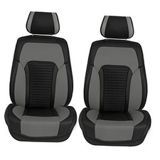 Car Seat Covers Front Set Faux Leather Car Seat Cushions - Car Seat Gray