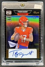 2023 Leaf Pro Pure Tyson Bagent Rookie Auto Autograph RC #1/1