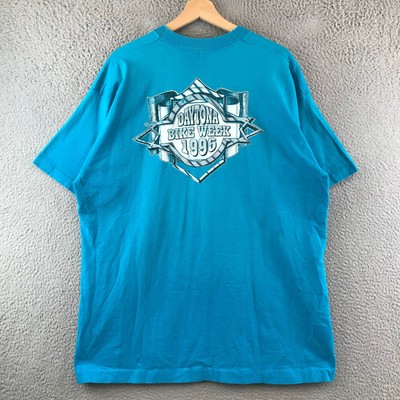 Vintage 1995 Daytona Beach Bike Week T Shirt single stitch XL | eBay