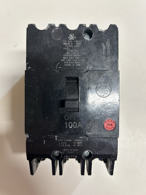 #ad General Electric TEY3100 3 Pole 100 Amp Circuit Breaker $125.00