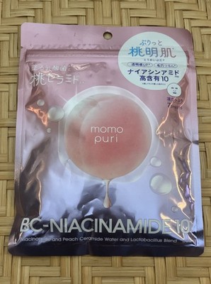 momopuri Moisturizing Serum Masks 7 Sheets In Pack From Japan BC-NIACINAMIDE 10