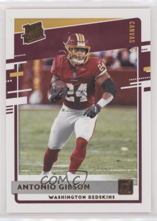 2020 Panini Donruss Rated Rookie Canvas Antonio Gibson #335 00dv