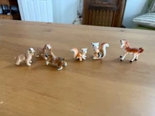 Wade England Vintage Miniature Whimsies Animals -lot of 6
