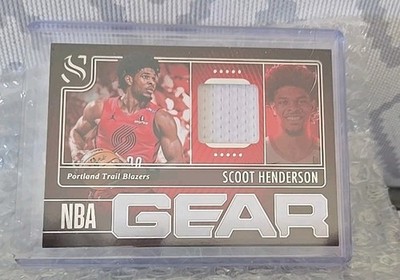2024-25 Silhouette NBA Gear Scoot Henderson game jersey patch relic PORTLAND 