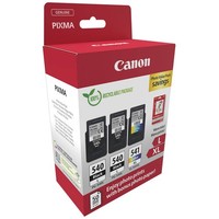 Original Tintenpatronen Canon 2X PG-540L / 1X CL-541XL + Fotopapier 5224B015