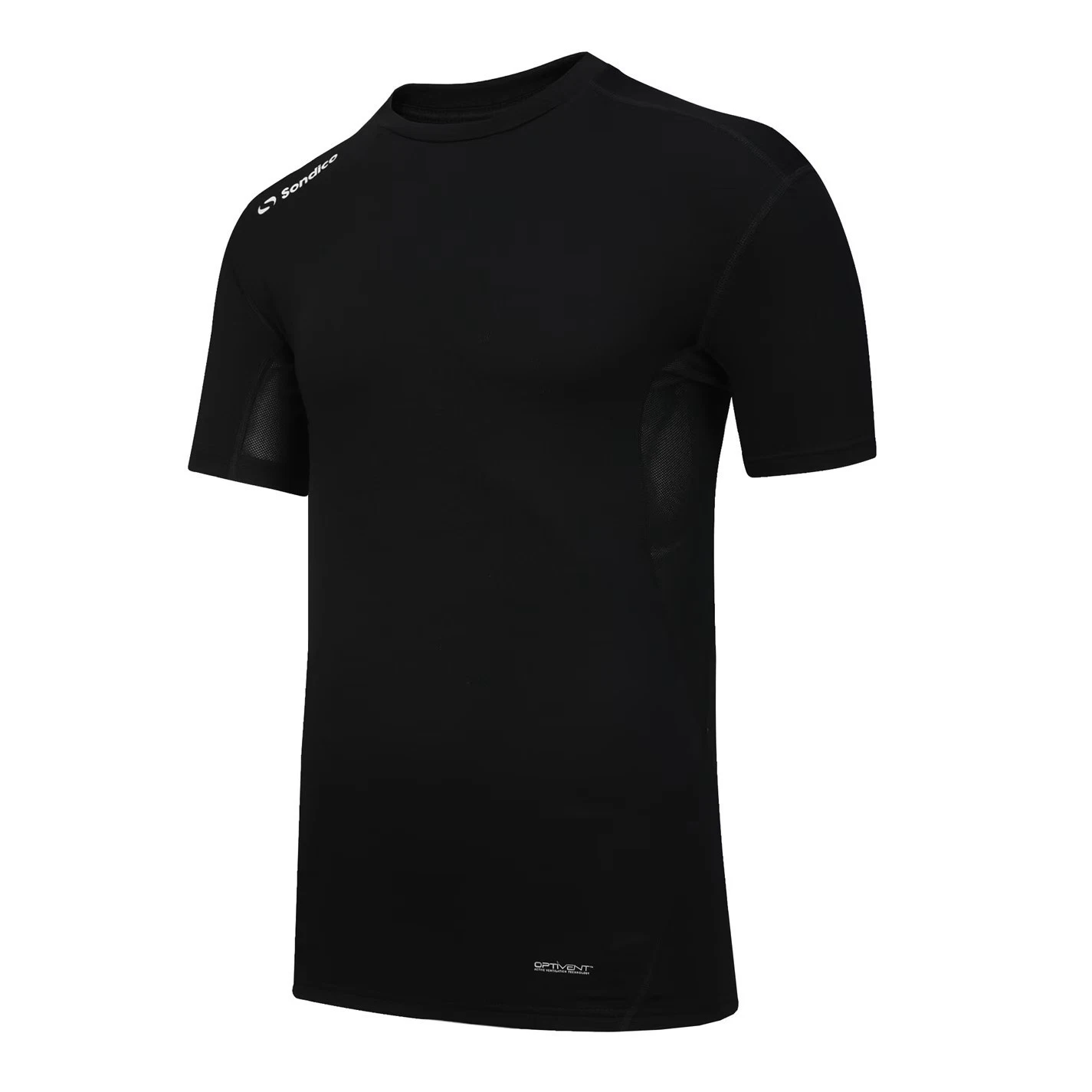 SONDICO BLACK SHORT SLEEVED BASE LAYER SPORTS COMPRESSION TOP-2XL-BNWT-SON207