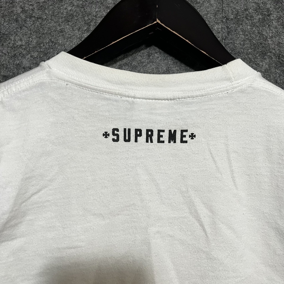 FW15 Supreme x Independent Fuc The Rest white skater tee XL T
