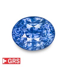 GRS Certified CEYLON Blue Sapphire 10.05 Ct. Natural Untreated CORNFLOWER Rare
