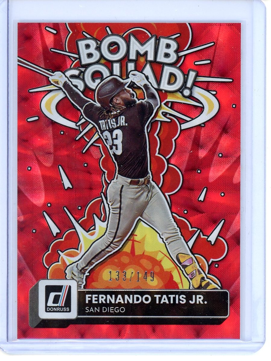 Fernando Tatis Jr. Bomb Squad Red /149 2022 Donruss #BS-5
