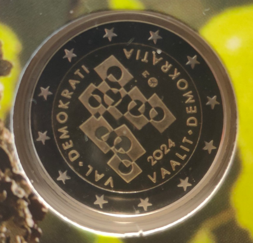 2 euro Finlande 2024 - Elections et Democratie Finlandaise - BE PROOF