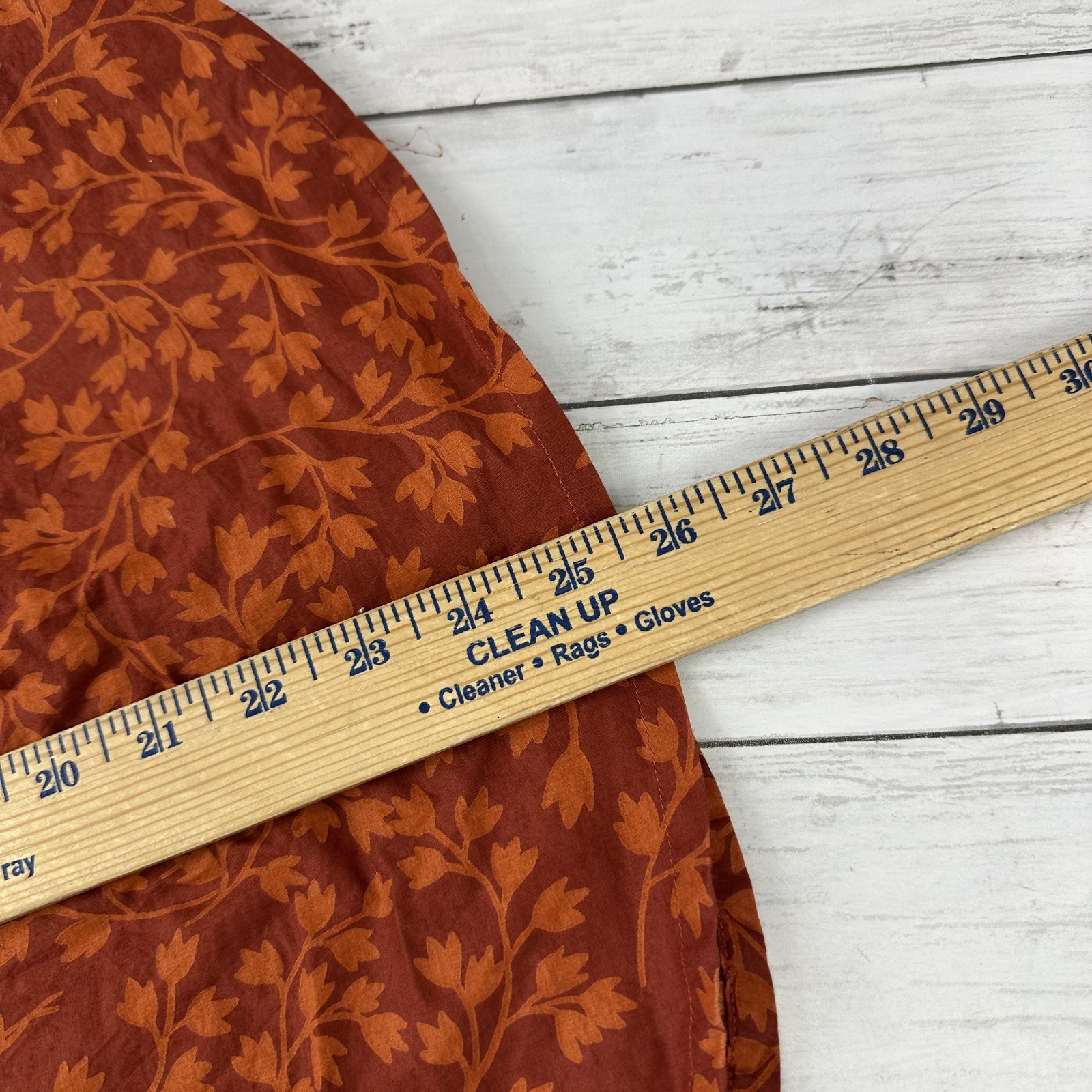 Columbia Shirt Womens Medium Long Sleeve Button Up outdoor Orange thumbnail 11