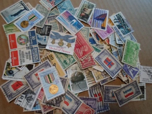 Collection 100 US stamps - 250th Birthday series - #5 Military, Nations' wars