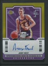 2023-24 JERRY WEST 04/10 AUTO PANINI CONTENDERS OPTIC GOLD AUTOGRAPHS (read)