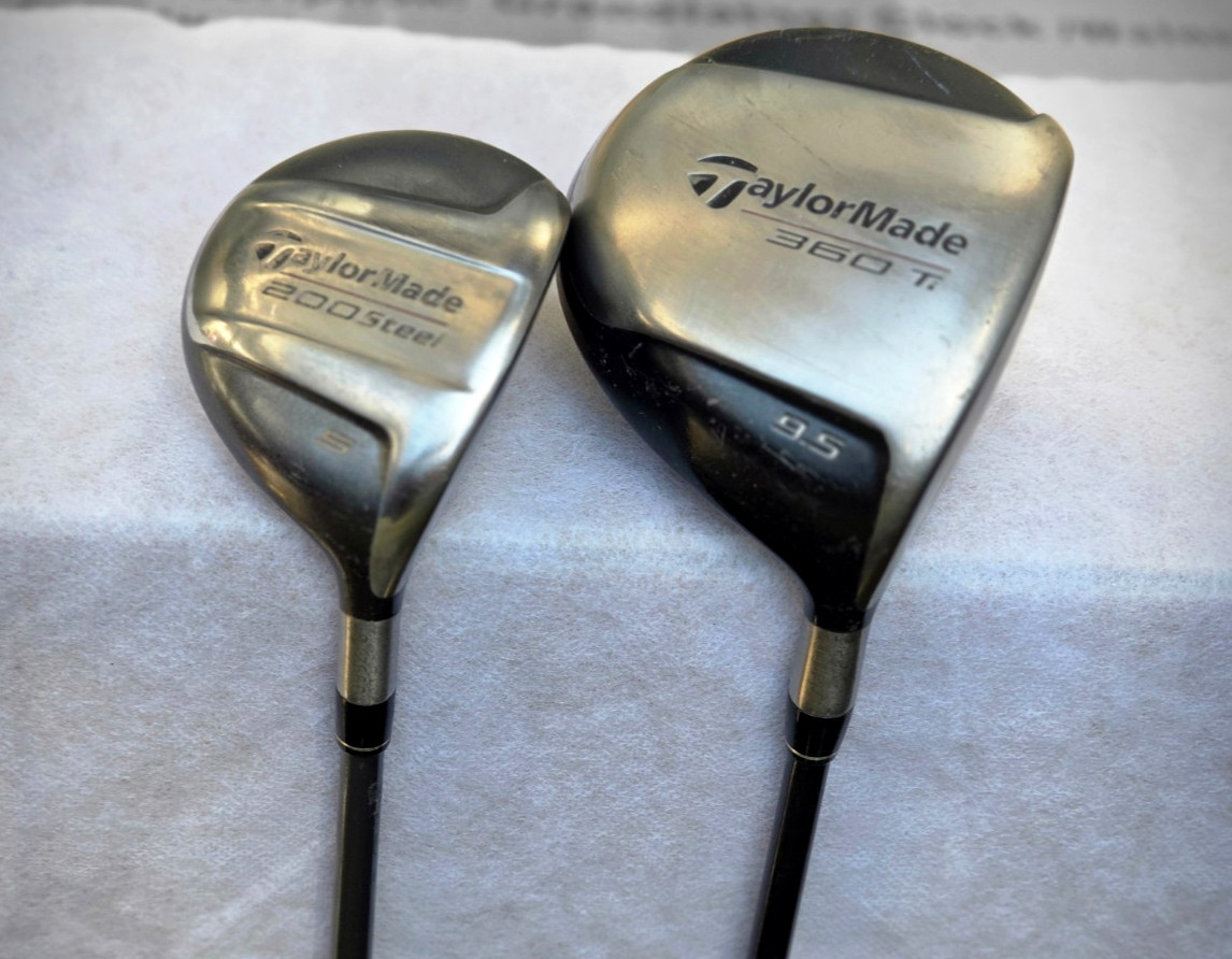 Taylormade RH Duo - 360 Ti 9.5* Driver & #3 200 Steel Wood /