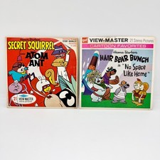 Vintage VIEW-MASTER Secret Squirrel and Atom Ant  Hair Bear Bunch Hanna-Barbera