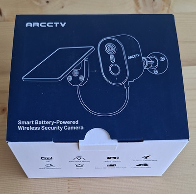 ARCCTV 2K Solar/Akku WLAN IP-Überwachungskamera Outdoor PIR 2-Wege Alexa