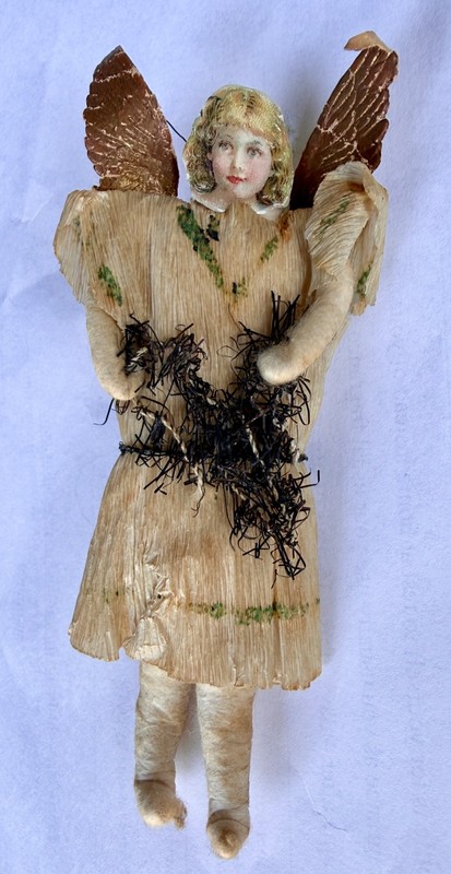 Spun cotton angel ornament German