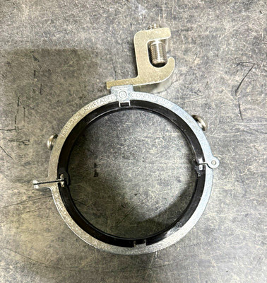Bridgeport SGBTL39040 4 in Metal Conduit Clamp, Zinc Finish, Threaded Loop