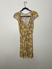 Free people Key To Your Heart Dress Size Small Floral Ribbed Colorful