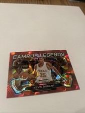 Kevin Durant 2024 Panini Prizm Draft Picks Red Cracked Ice Campus Legends # 3