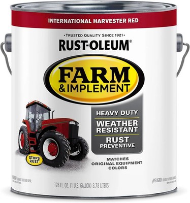 Rust-Oleum 280167 Farm & Implement Enamel Paint, Gallon, International Harvester