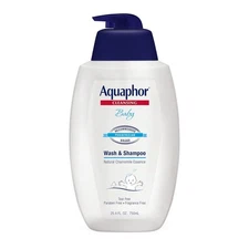 Aquaphor Baby Wash and Shampoo, Unscented Shampoo Wash, 25.4 Fl Oz... 