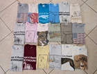 Vtg Wholesale T Shirt 18 Lot 80s 90s Greyhound Dog Adoption Rescue Sz Med