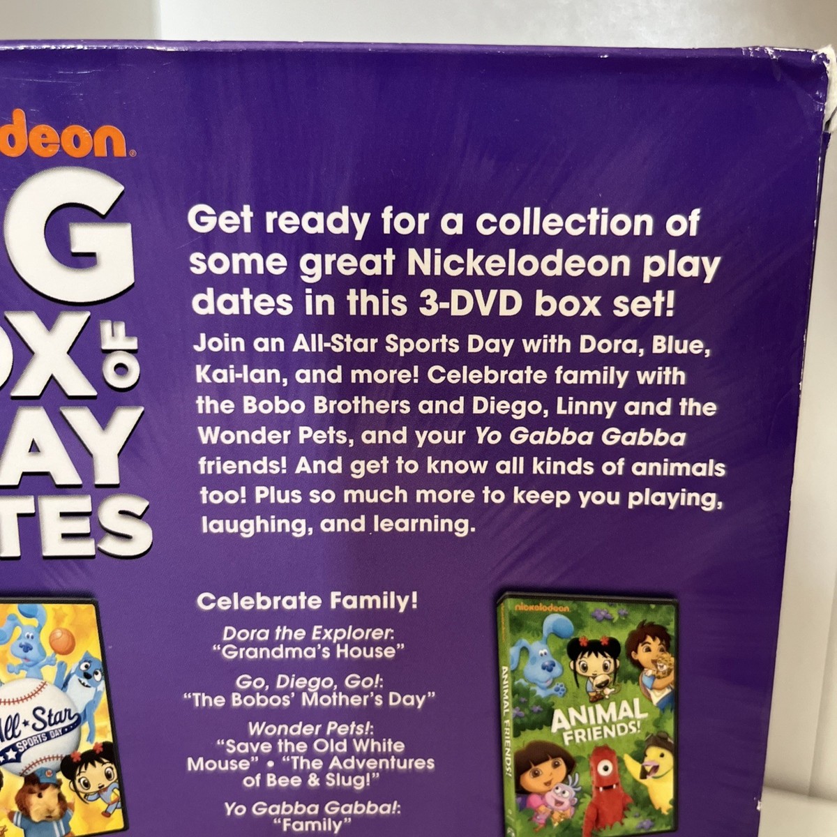 Nickelodean Big Box of Play Dates DVD Good Condition DVD 3 Disc