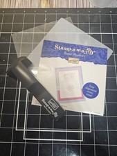 Black Stamp-a-ma-jig - Used stampamajig stamp positioning tool w/instructions
