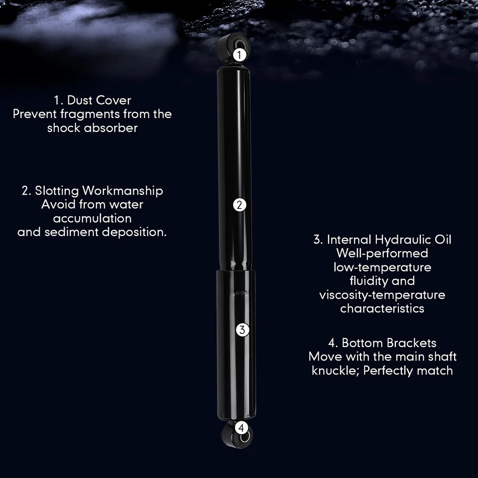 Amortiguadores delanteros y traseros 4x4 + barras estabilizadoras para Chevy GMC Silverado Sierra 1500 Foto 2 de 4