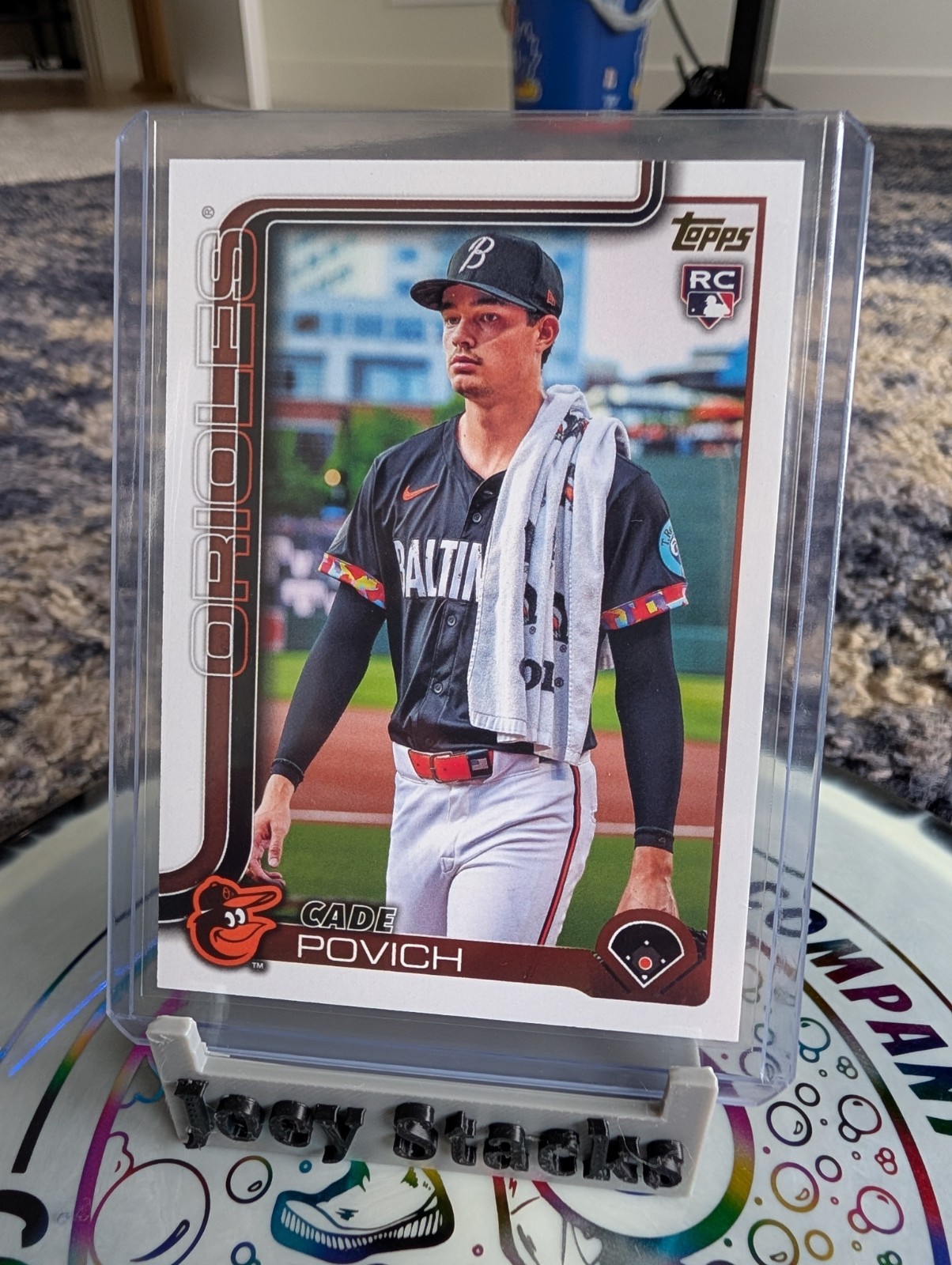 2025 Topps Series 1 - Cade Povich #25 Golden Mirror Image Variation (RC)