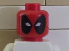 LEGO Deadpool Minifigure ***HEAD ONLY*** 6866 Marvel X-Men ***NEW***