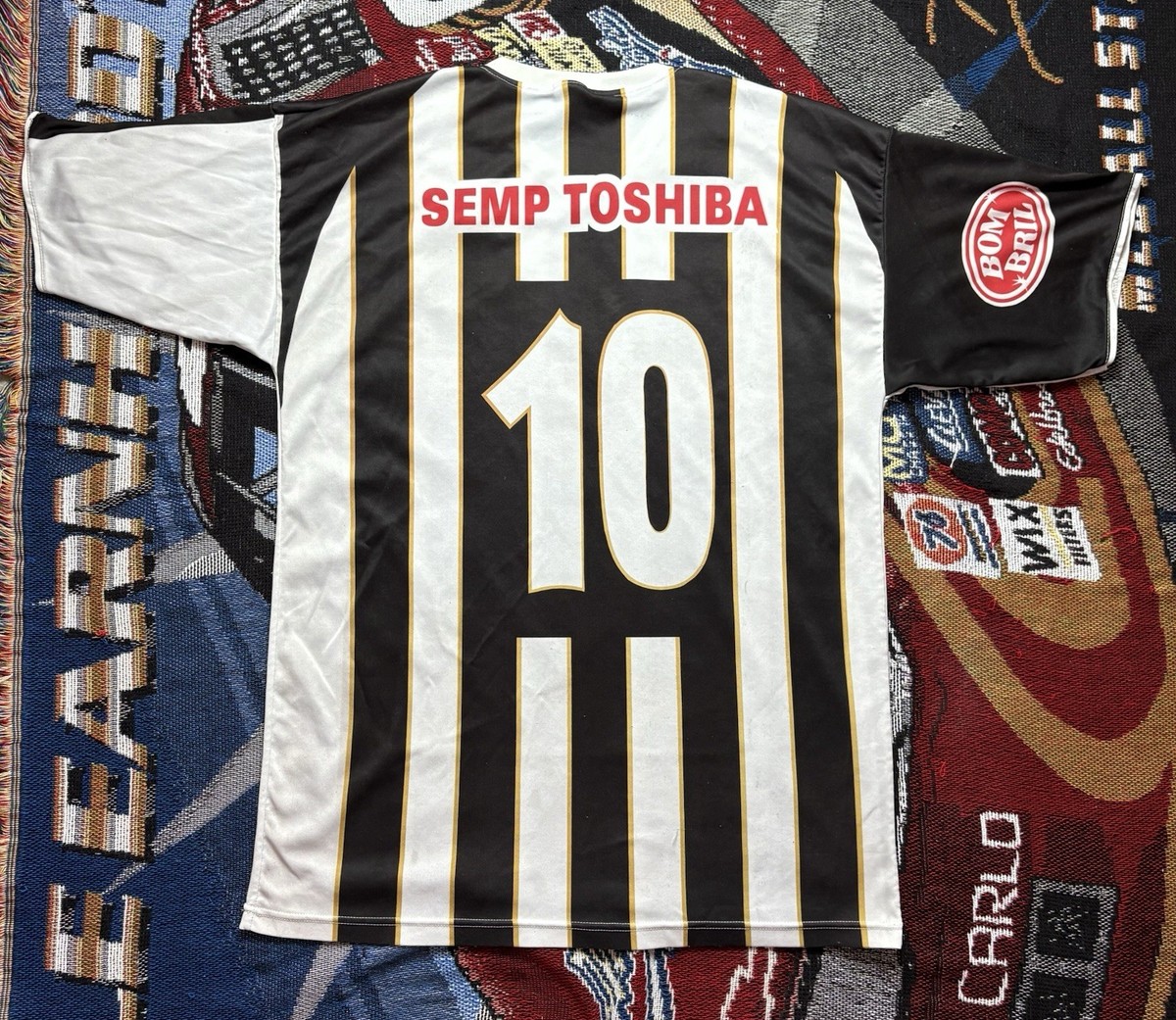 Santos Fc Soccer Jersey Brazil 2007 Era Neymar Jersey Men's Large