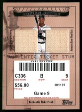 Adrian Beltre 2009 Topps Ticket To Stardom Dual Bat Relic Stub SP /53 Rare HOF