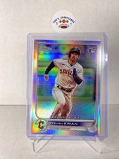 2022 Topps Chrome Update Rookie Debut Refractor 118/299 Steven Kwan #USC178