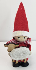 Swedish Tomte Santa Wood Mini Figure Christmas Elf Scandinavian Sweden