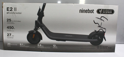 Ninebot E2 D II  E-Scooter 25km 20km/h 450W 3Fahrmodi Schwarz NEU