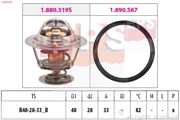 KÜHlmittel Thermostat FÜR Toyota Carina E VI ( T19 ) - EPS 1.880.319-image
