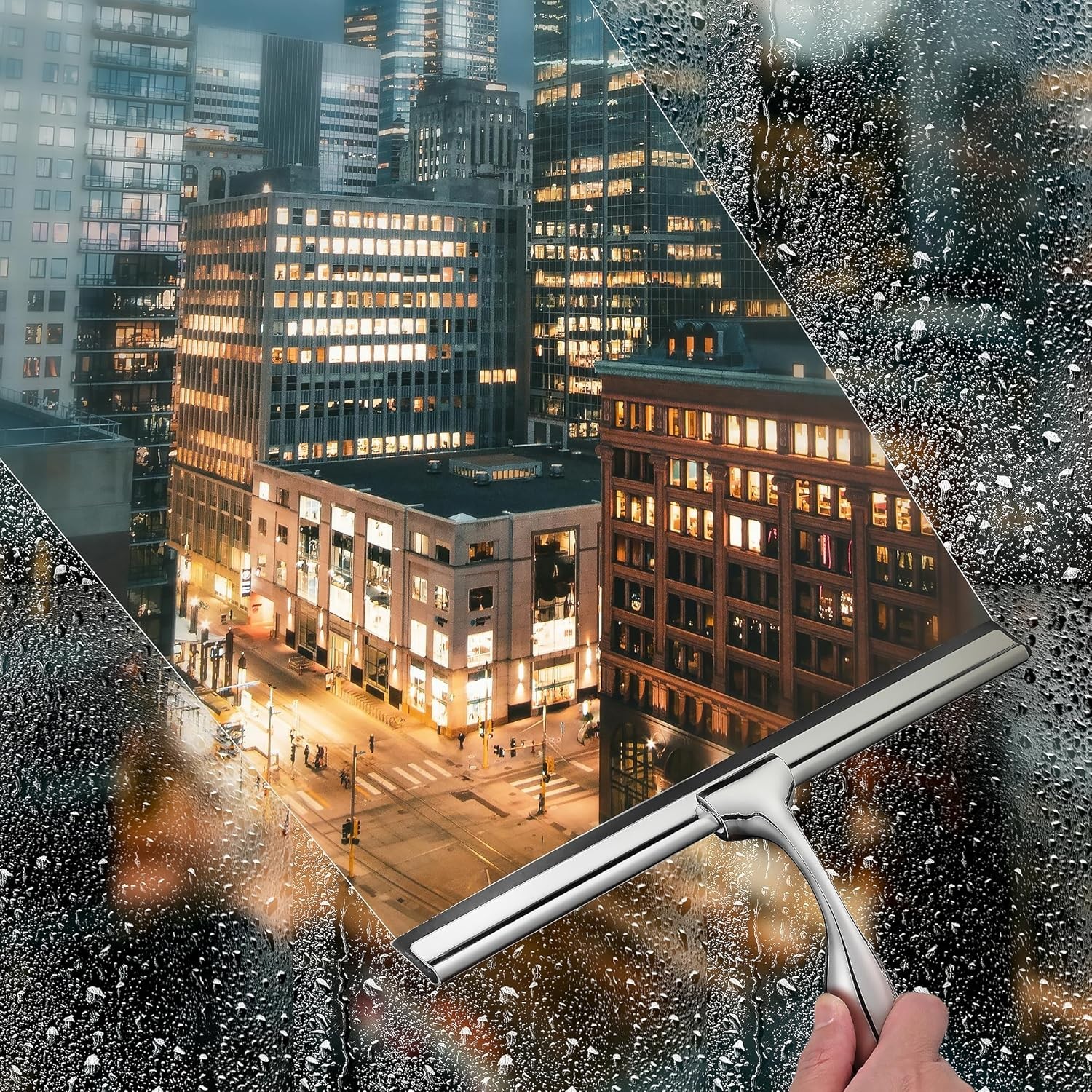 10" Squeegee for Shower Glass Door LASSHSWA All-Purpose Shower Squeegee for Glas