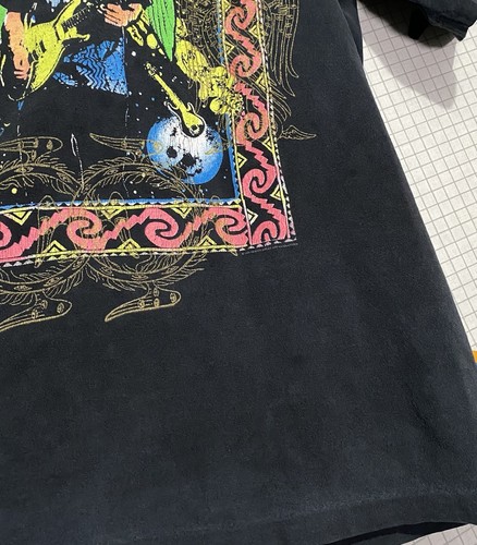 Vintage 90s Santana World Tour Tshirt Large 1994 Psychedelic Angel Single Stitch - Picture 11 of 14