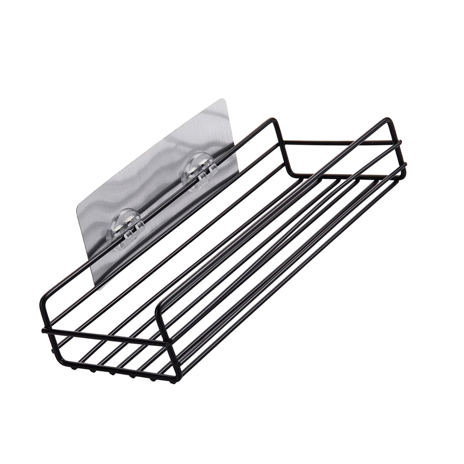 Simple Shower Shelf Wall Mounted Punch Free Toilet Hanging Basket Washstand BAJ