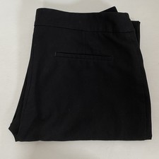 CUE Womens Black European Fabric Stretch Dress Pants Size 10 Very Good JNM24