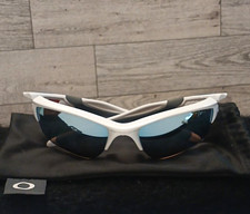 Oakley Mens Lightweight Sports Sunglasses Whi...