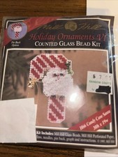 Mill Hill Holiday Ornaments H66 - CHRISTMAS CANDY CANE SANTA - BeadedKit BoxB 4