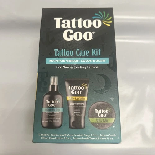 Tattoo Goo Care Kit -3 Pcs Antimicrobial Cleansing Soap Lotion Salve Balm - product listing photo