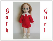 SaLe Living Dead Doll Clothes GOTH GURL Red Dress HM FASHION NO DOLL dolls4emma