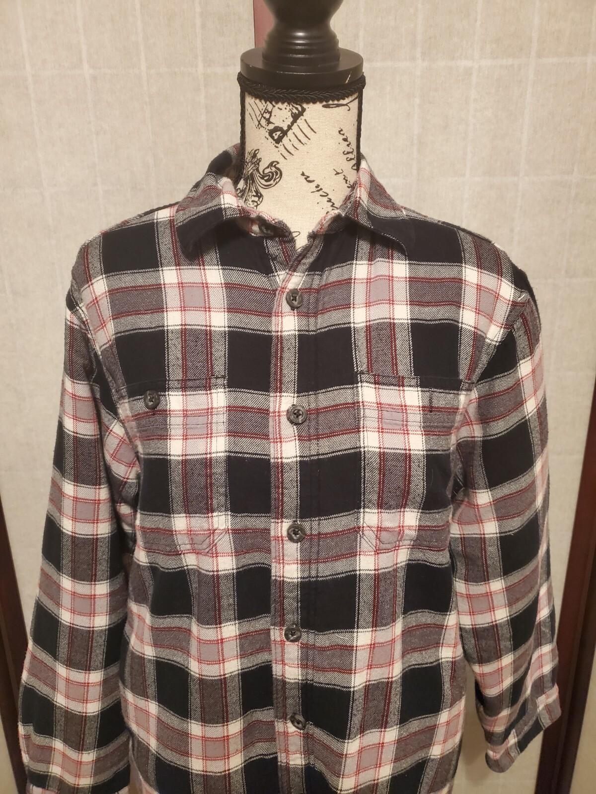Wrangler Multi-colored Plaid Button Down Soft Ted… - image 2