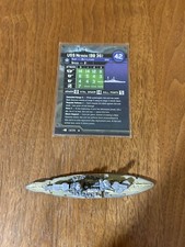 Axis Allies War at Sea SET V USS Nevada BB 36 13/39 with card