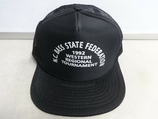 Vintage 1992 NC BASS State Federation Tournament Snapback Cap Men OSFA