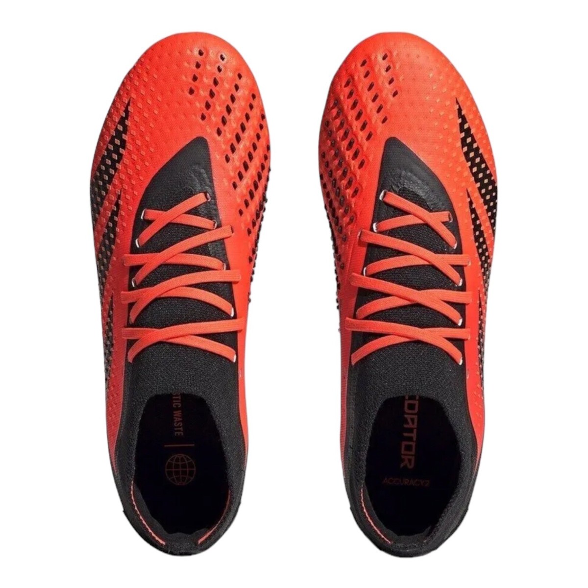Adidas Predator Accuracy .2 FG Black Orange Soccer Cleats  display picture 1